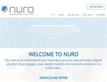 Tablet Screenshot of nuro.co.za